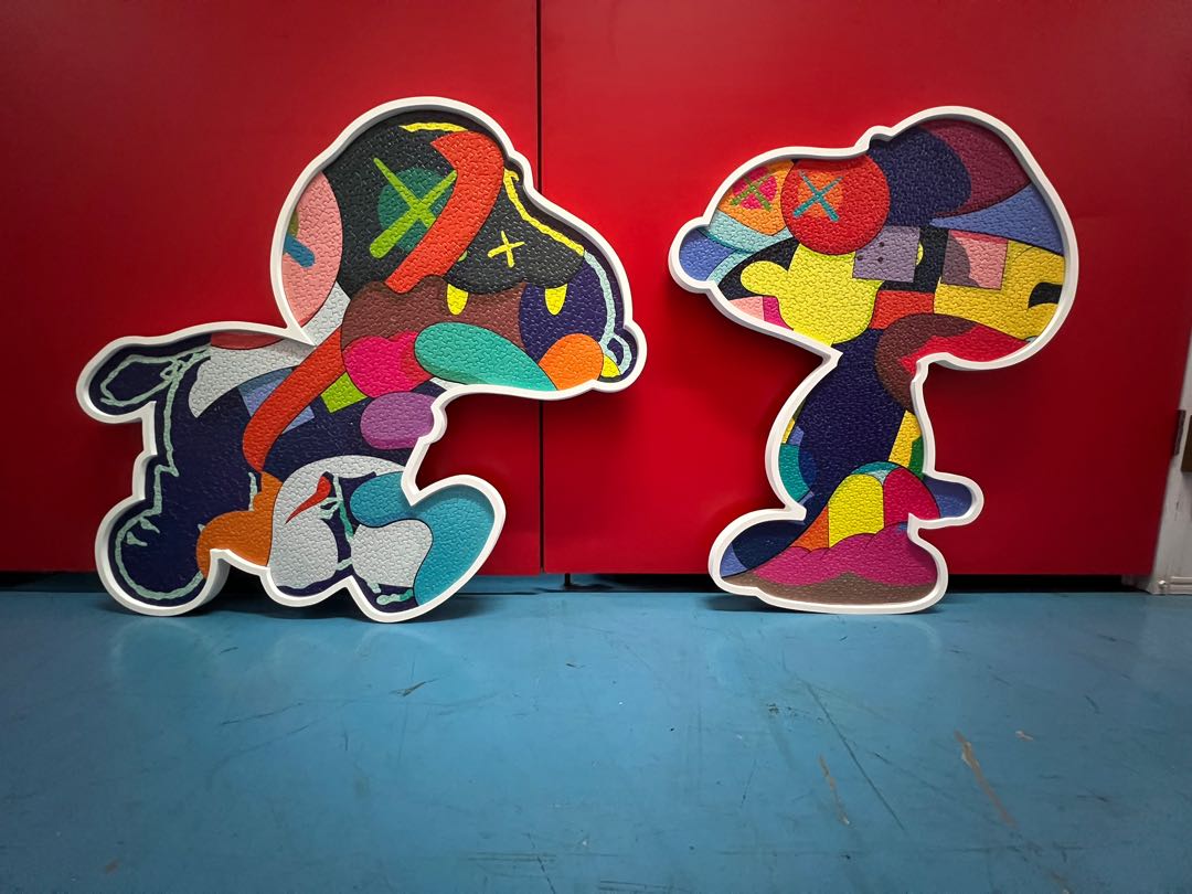 KAWS NGV Snoopy Jigsaw Puzzle with Frame, Hobbies & Toys, Stationery