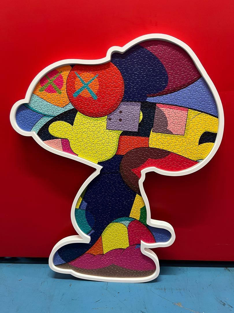 KAWS NGV Snoopy Jigsaw Puzzle with Frame, Hobbies & Toys, Stationery