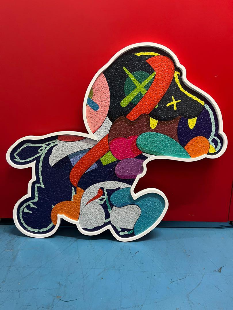 KAWS NGV Snoopy Jigsaw Puzzle with Frame, Hobbies & Toys, Stationery
