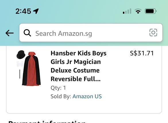 Hansber Kids Boys Girls Jr Magician Deluxe Costume Reversible Full Cloak Cape with Accessories for Party/Stage