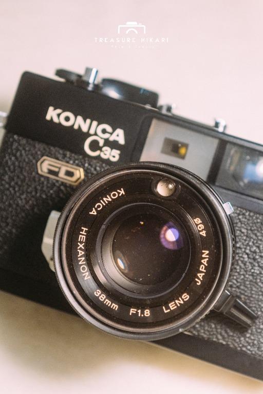 Konica C35 FD 罕有Blackpaint, 攝影器材, 相機- Carousell