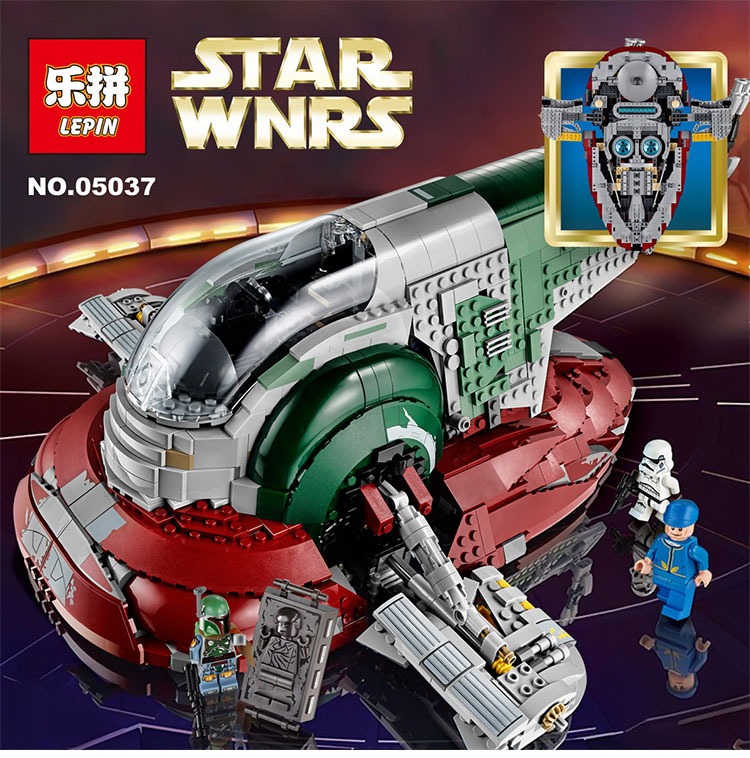Lepin Star Wars Boba Fett Slave One 1 Spaceship Ship Starship