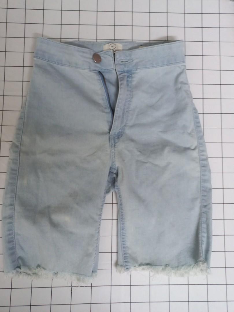 Light blue biker short Jegging, Women's 