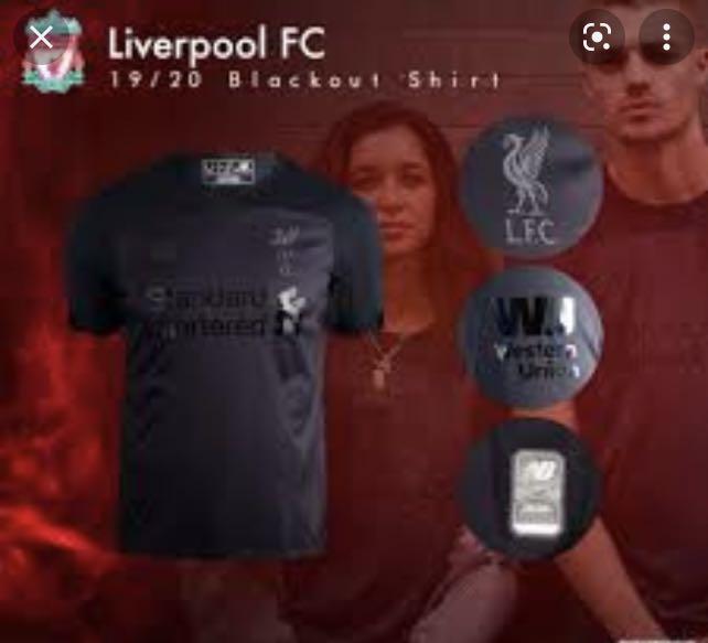 Liverpool 19 20 blackout Men s Fashion Tops Sets Tshirts Polo Shirts on Carousell