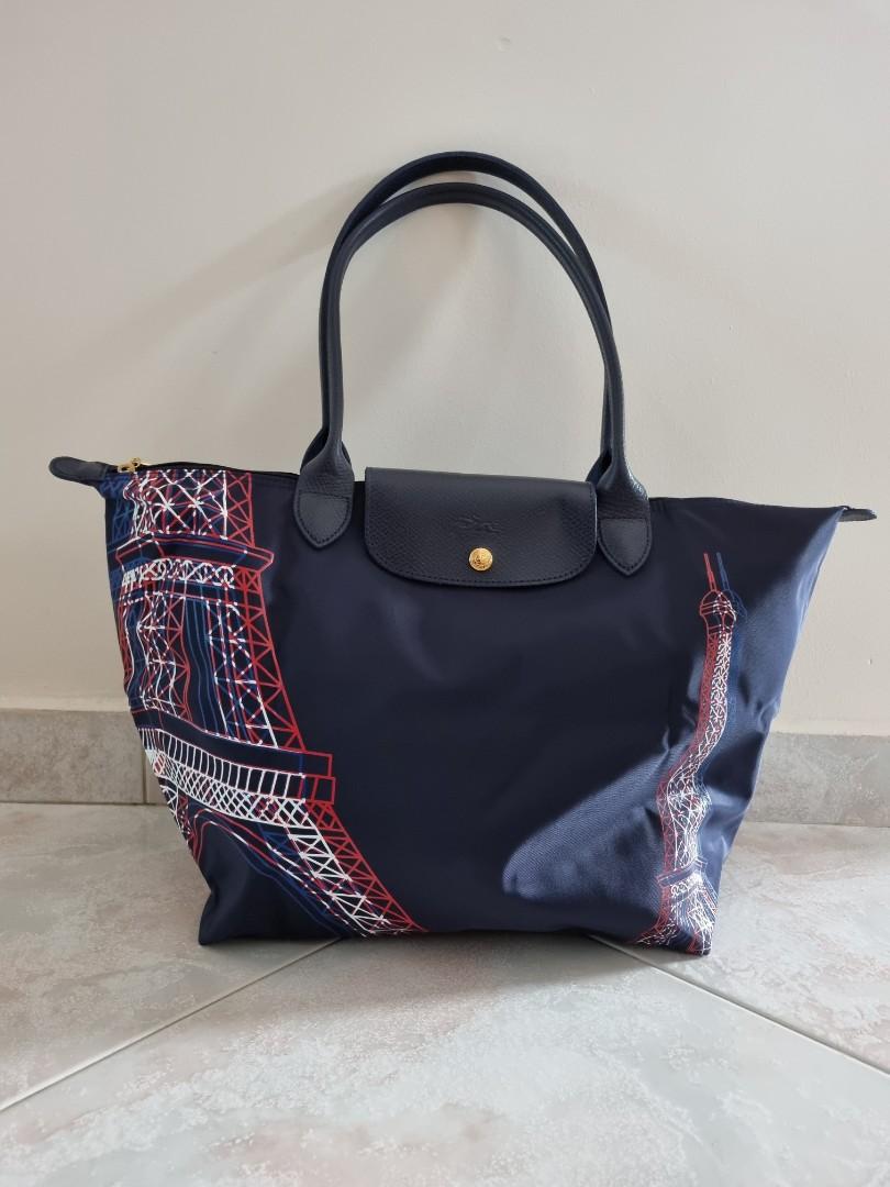 Longchamp Limited Edition Long Handle L size woth Eiffel Tower