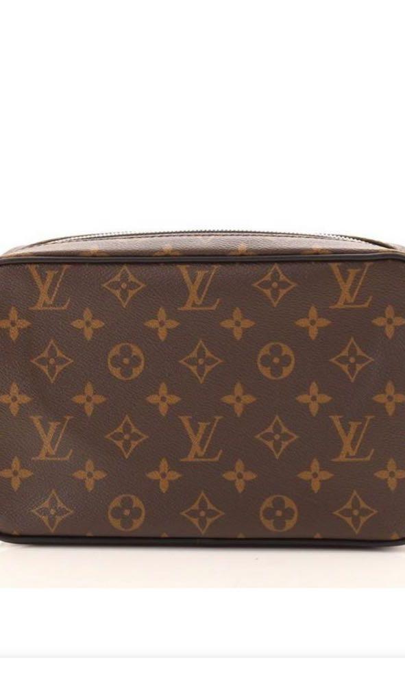 Louis Vuitton M42838 Monogram Canvas Pochette Kasai Macassar Clutch Bag (  SR4126) - The Attic Place