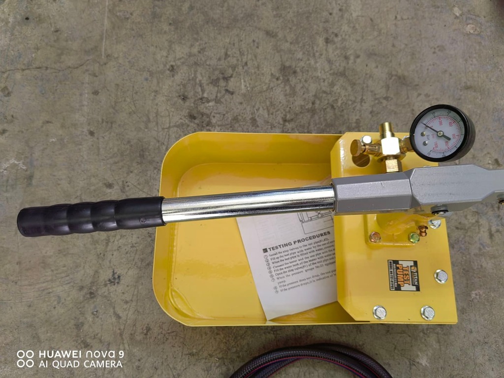 Manual Hand Test Pump, Commercial & Industrial, Construction Tools & Equipment on Carousell