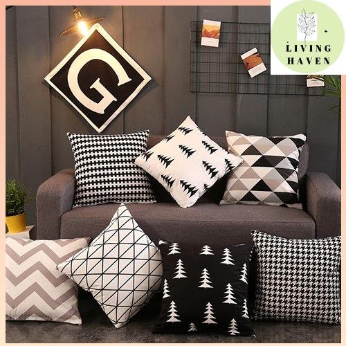 Matching Striped Minimalist Pillow for Sofa Couch Set of Two Square Designer Pillowcase Simple and Plain Cushion Cover 20'' x 20''