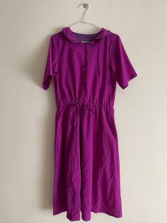 Mj 日單 葡萄紫色洋裝👗