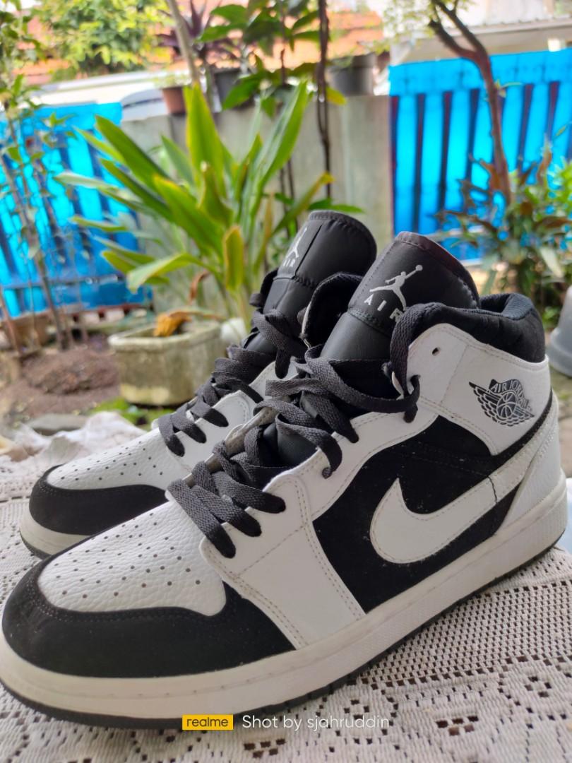 Nike Air Jordan 1 Mid Tuxedo White Black White