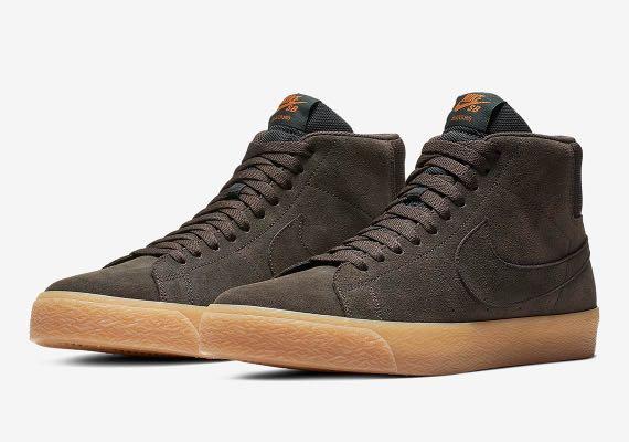 Nike SB Air Zoom Blazer Mid Brown + Gum 