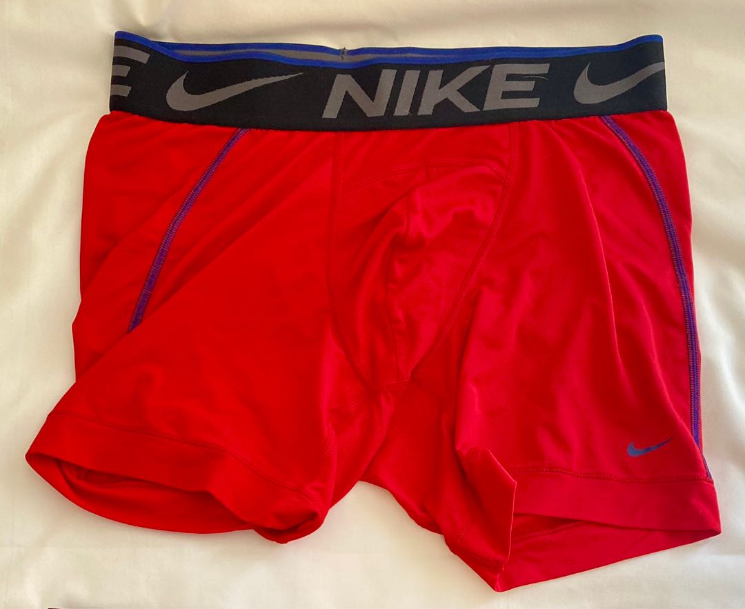 Nike compression shorts small men red, Men's Fashion, Activewear on