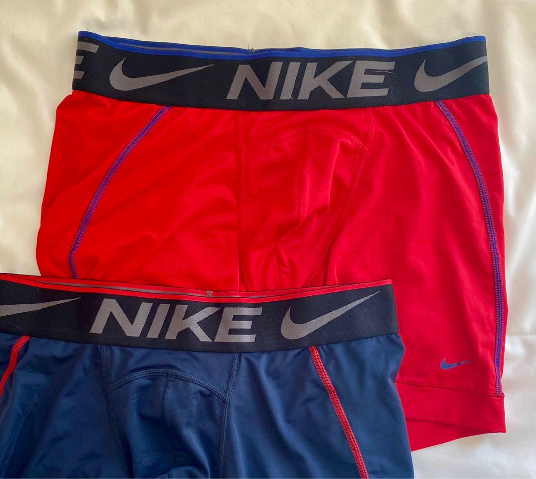 Nike compression shorts small men red, Men's Fashion, Activewear on