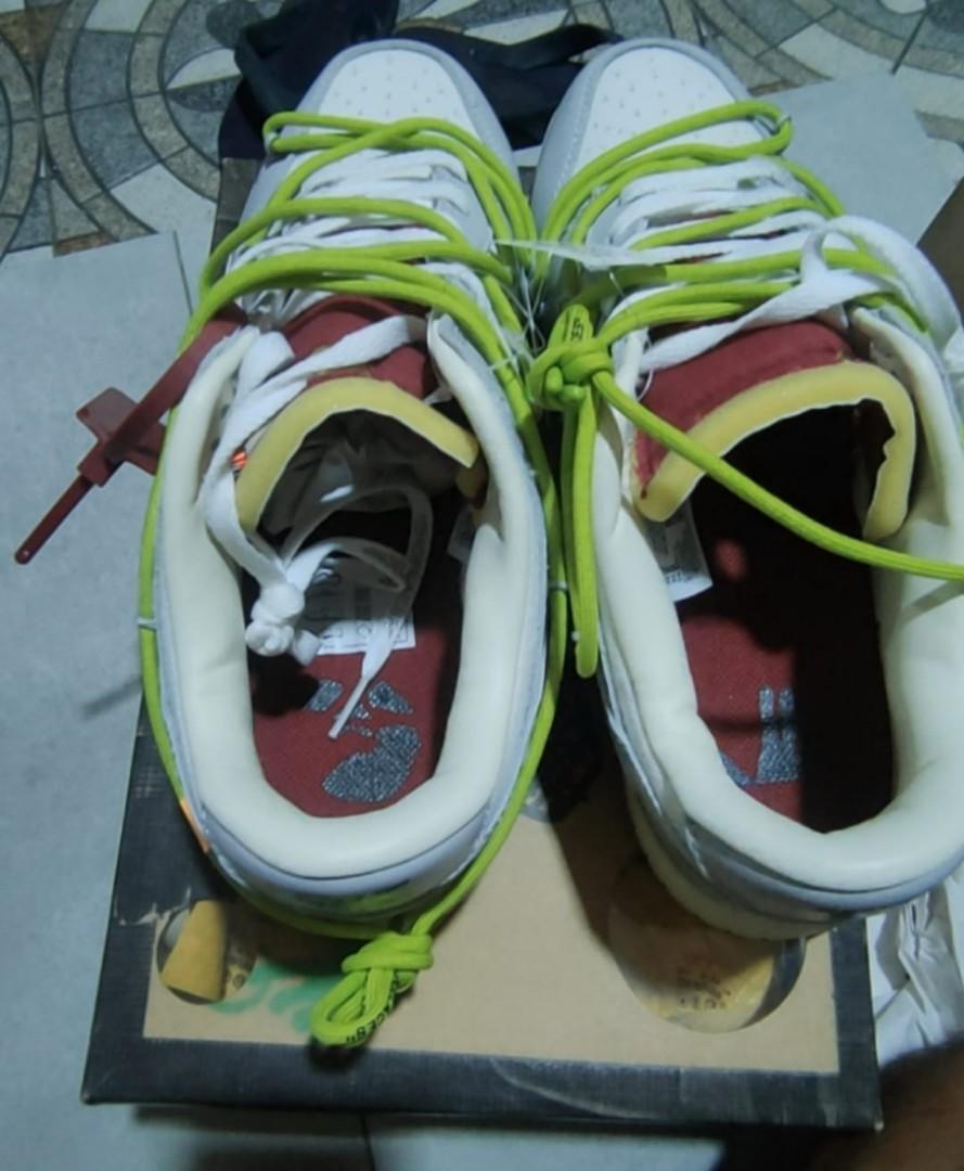NIKE DUNK LOW LOT 8 OFF WHITE, Fesyen 