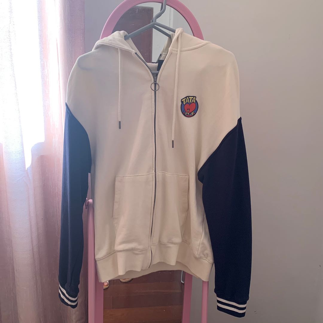 Official BT21 Tata Varsity Zip Up Jacket Hoodie Hobbies Toys