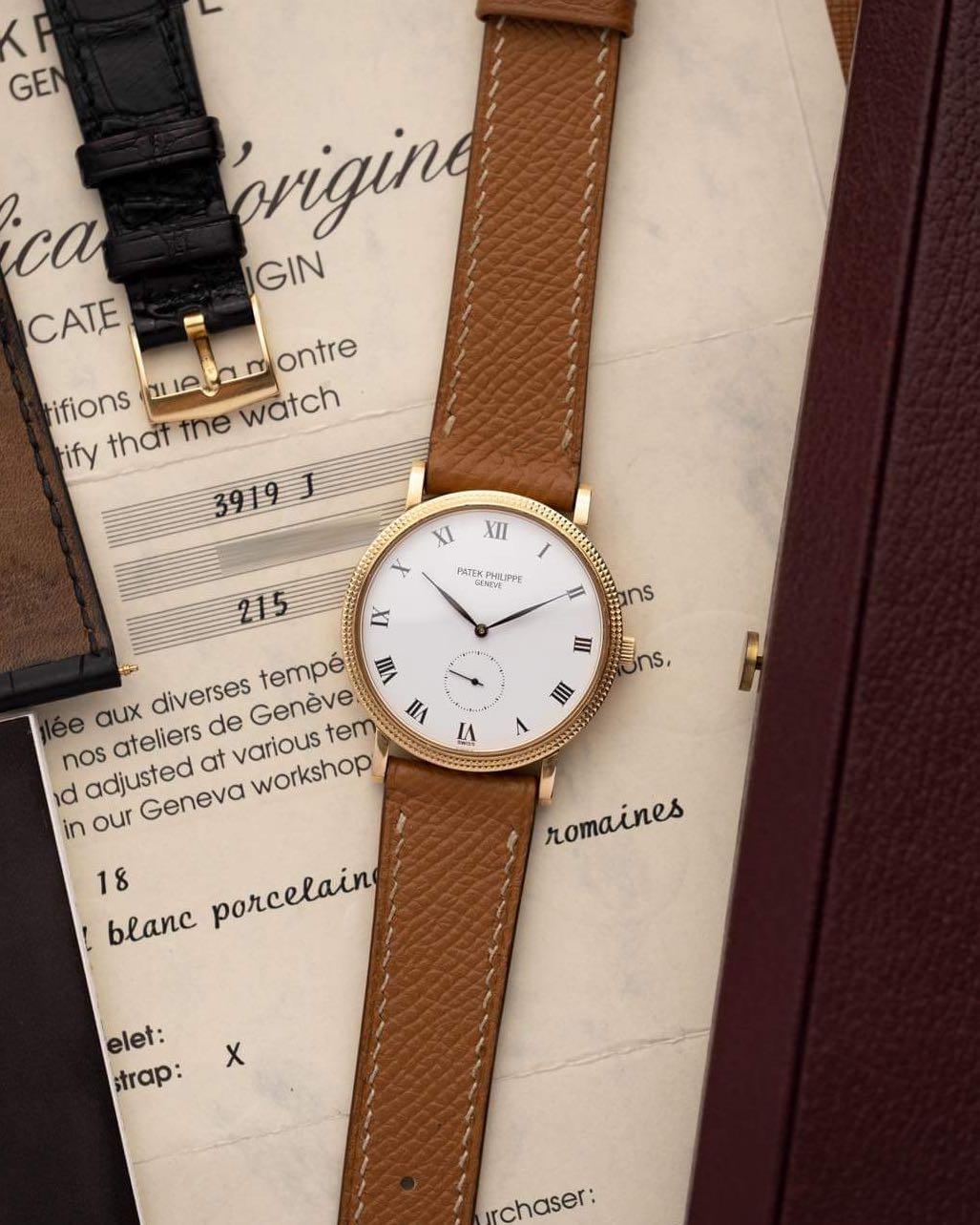 Patek calatrava ref.3919 circa 1993, Luxury, Watches on Carousell