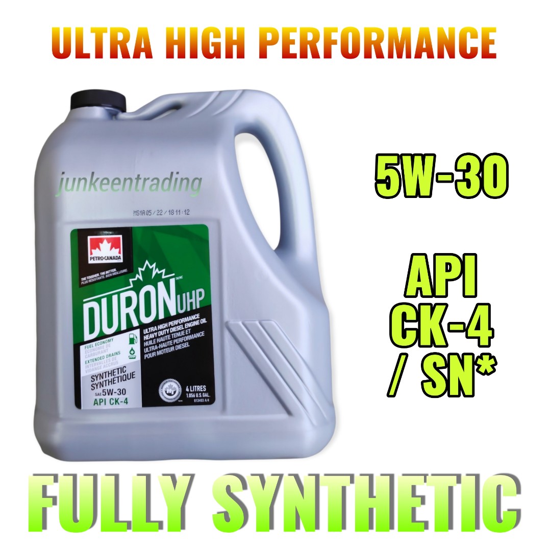 PetroCanada Duron UHP 5W30 Fully Synthetic Heavy Duty Engine Oil API