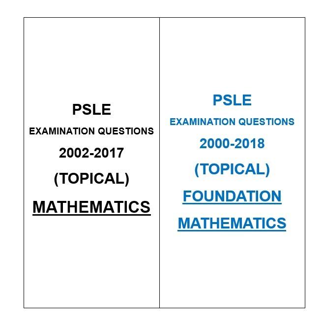 PSLE Math / Foundation Math Topical / Standard Maths / P6 ...