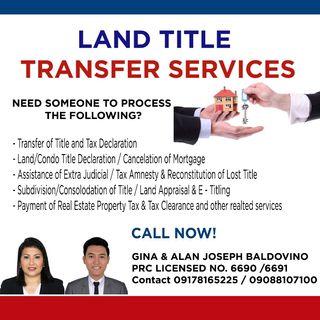 Real Estate Services - Transfer of Title