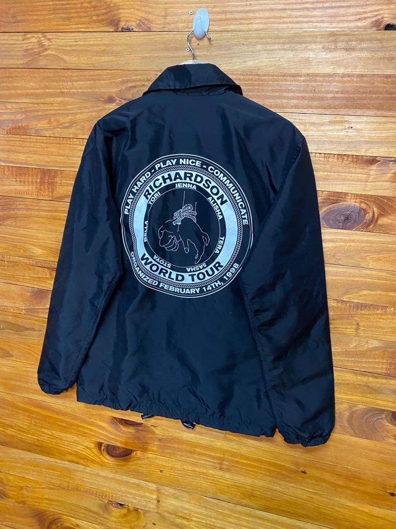 Stussy x champion world tour nylon hot sale coach jacket