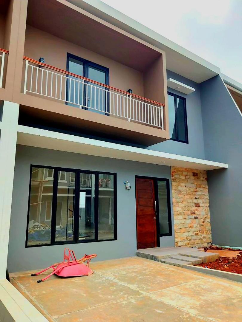 Rumah Pamulang 2 lantai carport bisa 3 mobil, bisa KPR akses 3km ke