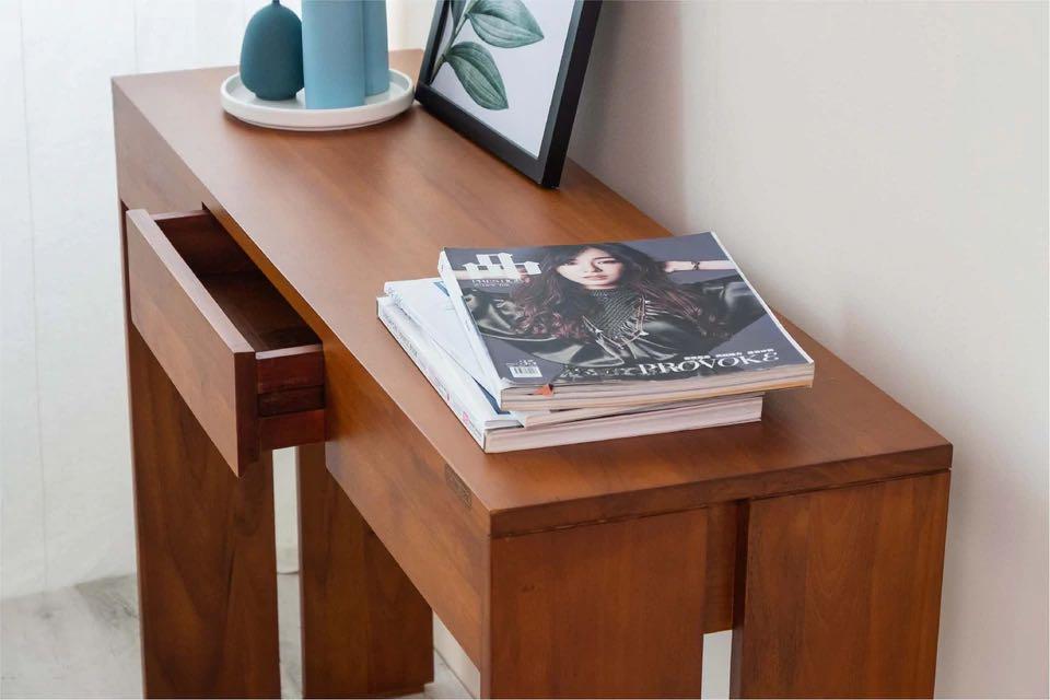 Scanteak top console table