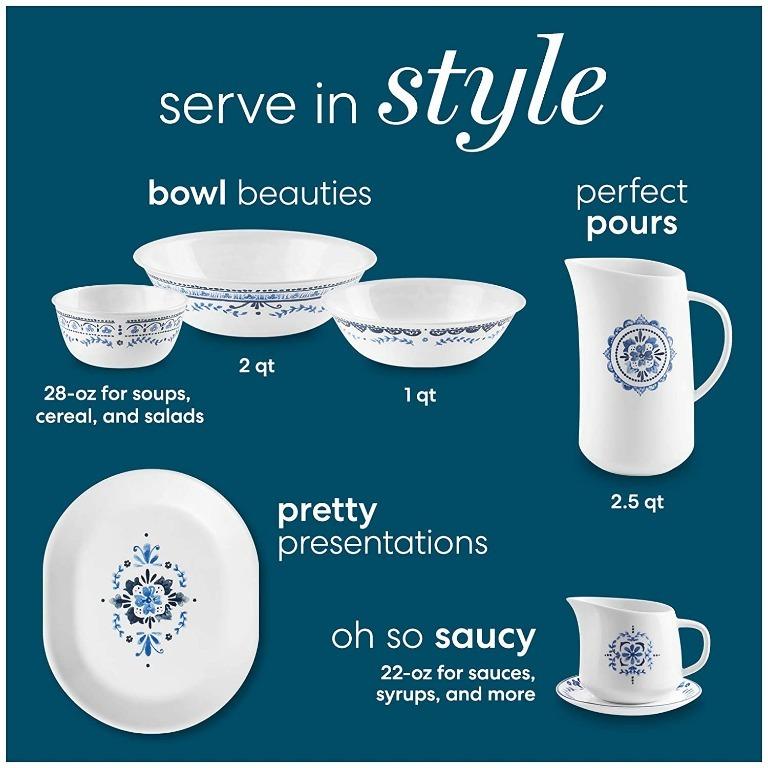 [sg stock] Corelle Coordinates Portofino 2.5qt Pitcher, Furniture