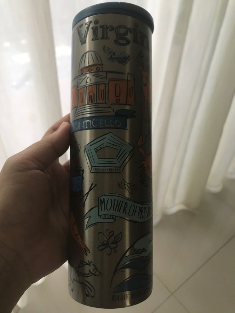 Starbucks Tumbler Virginia USA Limited, Kitchen & Appliances di Carousell