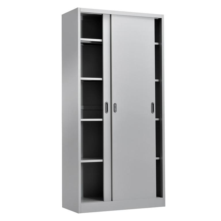 steel 5 shelves sliding metal door, Furniture & Home Living
