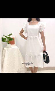 summer korean white dress
