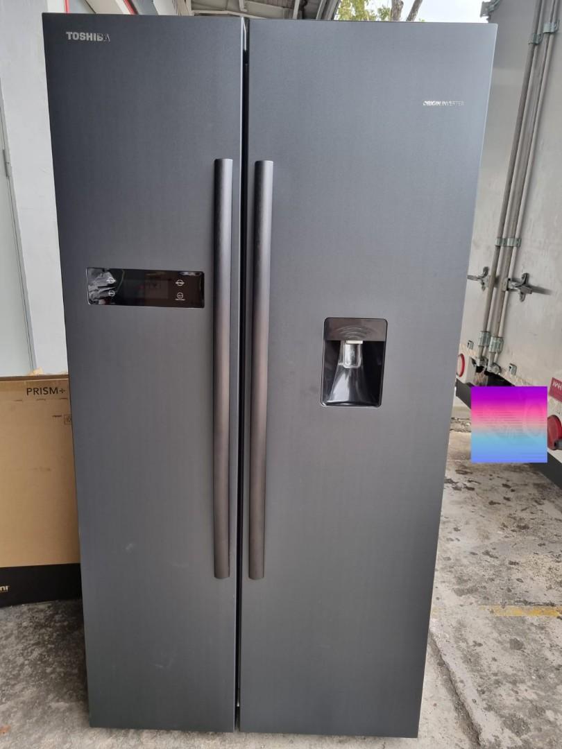 Toshiba side by side 514L fridge Model GRRS682WEPMX, TV & Home