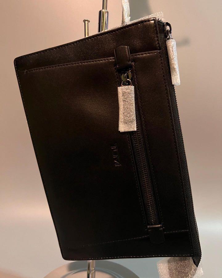 Tumi double hot sale zip clutch