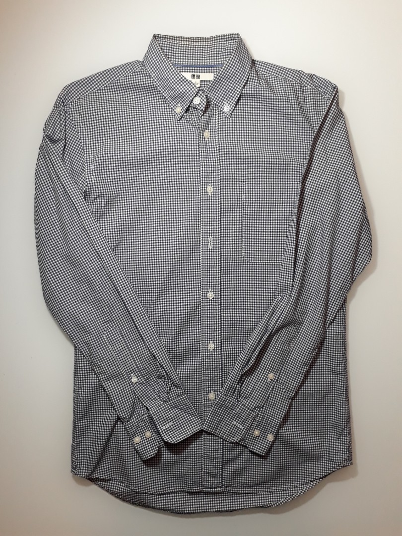 Uniqlo Checkered Shirt, Men's Fashion, Tops & Sets, Formal Shirts on ...