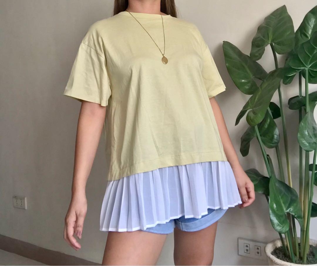 UNIQLO (GU)cute blouse,l to xl, Women's Fashion, Tops, Others Tops on  Carousell