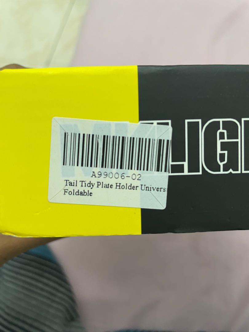 tail tidy number plate