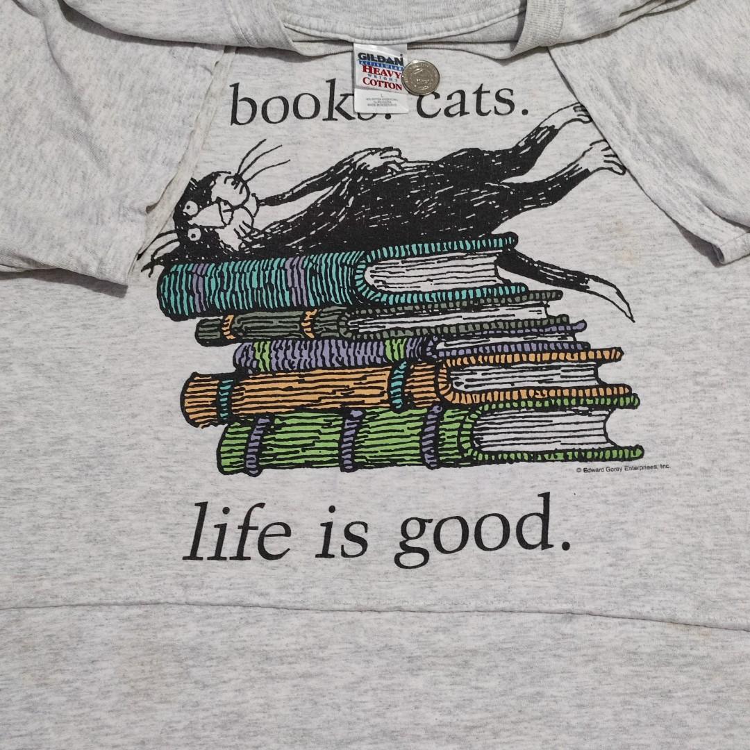 Vintage 90s Books, Cats Life is Good 