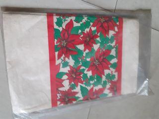 Vintage C.A. Reed Paper Christmas Table Cover