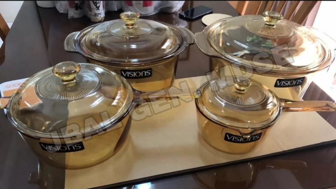 VISION COOKWARE SET 8pc Set (Category: Cookware & Accessories) located in Manila. Submitted by JBAL.GEN.MDSE (Listing ID 1142858326, Image 1). Description: 8pc Vision cookware set 1 liter sauce pan + glass lid 2.5 liter sauce pan + glass lid 3.5 liter dutch oven + glass lid 5 liter dutch oven + glass lid ✅₱13,800 ONLY 6pc Vision Cookware Set 1.5 liter Covered Cookpot 2.5 liter Covered Cookpot 3.5 Liter Covered Cookpot ✅₱10,200.00 ONLY 5pcs Vision