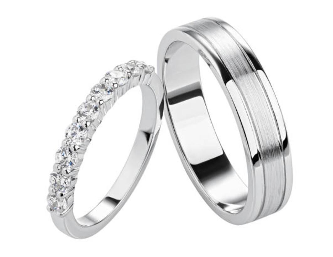Wedding ring designs white on sale gold