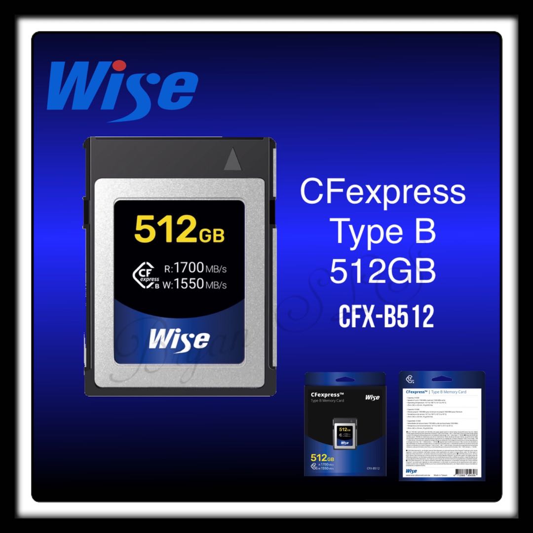 初回限定初回限定Wise CFexpress Type B カード CFX-Bシリーズ 1TB メモリーカード