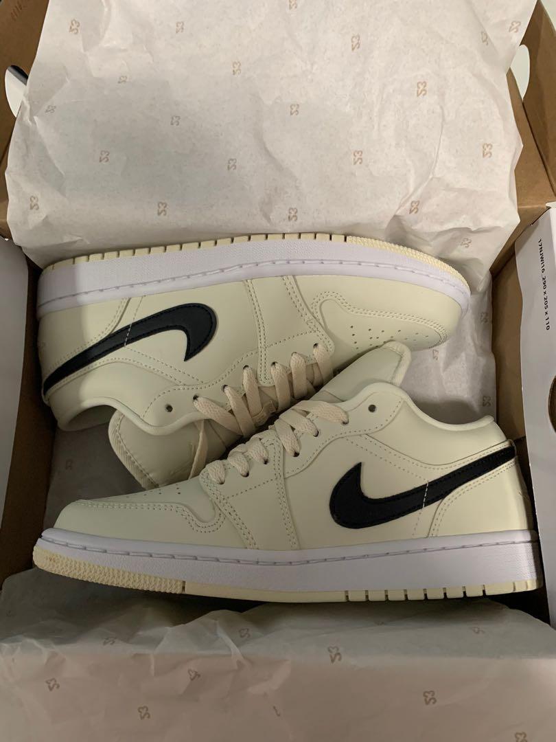 Wmns Air Jordan 1 Low Coconut Milk/Black White, Women's Fashion, Footwear, Sneakers on Carousell