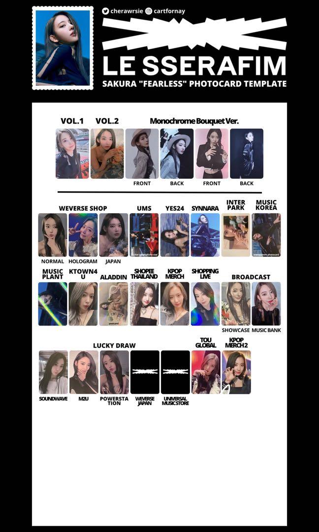 WTB LE SSERAFIM SAKURA SHOPEE 2.0 POB, Hobbies & Toys WTB LE SSERAFIM SAKURA SHOPEE 2.0 POB, Hobbies & Toys