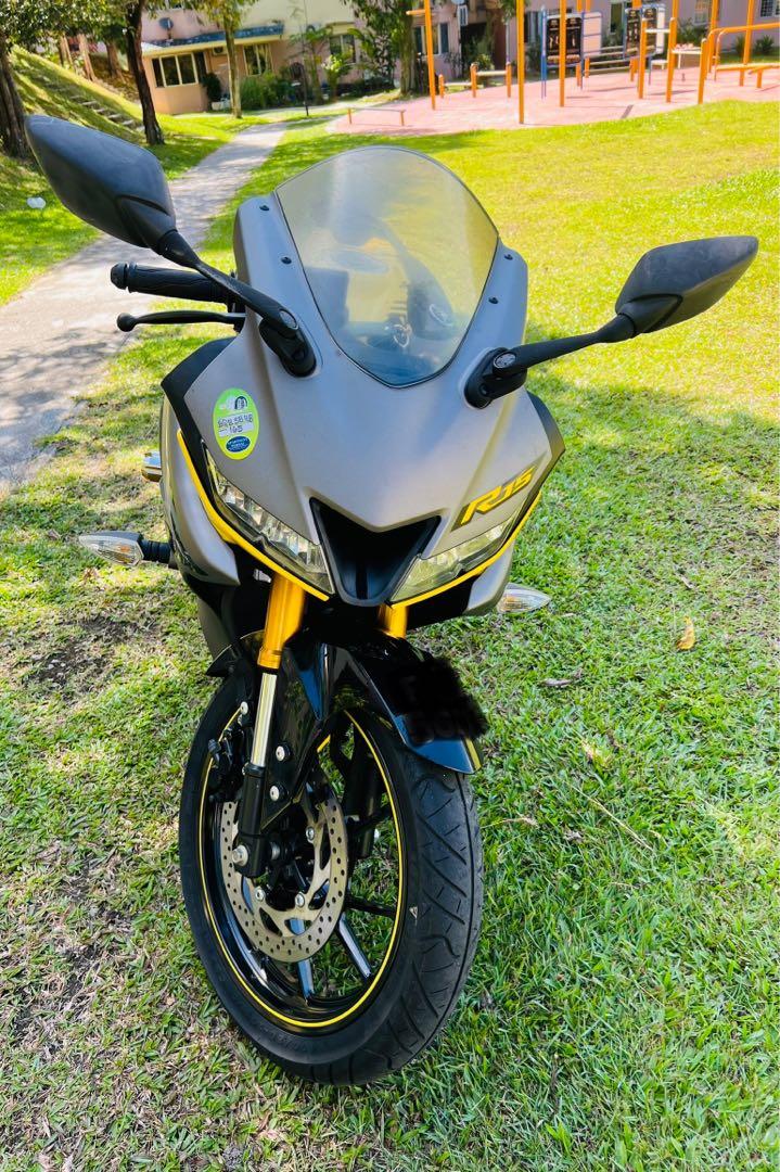 Yamaha YZF R15 V3 2019 Yellow Black Motorbikes on Carousell