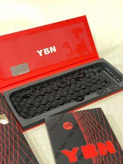 YBN Yaban Chain 11-speed SLA 110 Triple Hollow Full Black 116L. SLA Superior Lubricating Aid series. Took YBN Two years to develop 