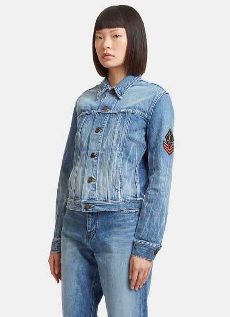 YSL Military Patch Jacket Women s Fashion Coats Jackets and