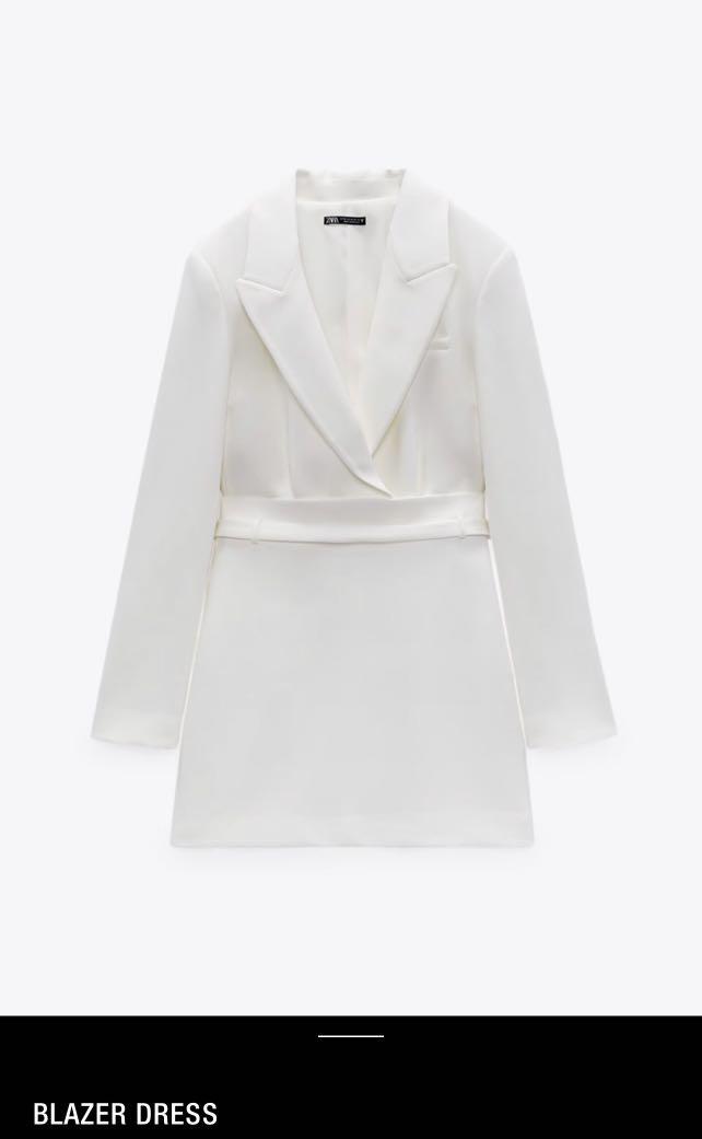 White blazer dress zara new arrivals