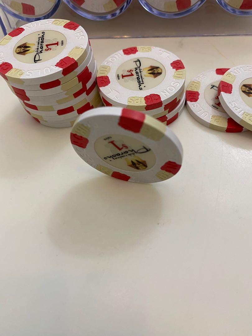 1 Paulson pharaohs poker chips 100s, Hobbies & Toys, Toys & Games on