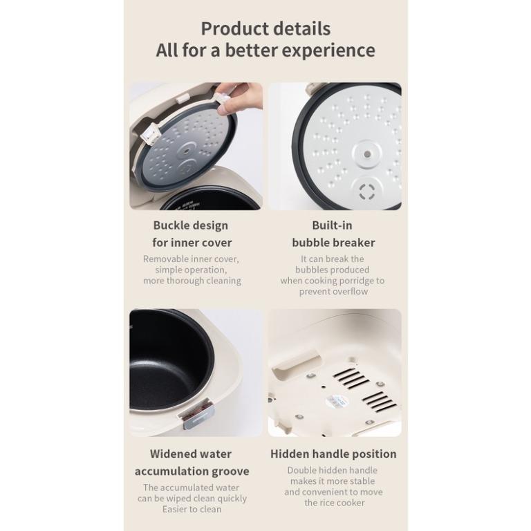1L Low Carb Rice Cooker Reduce 30 of starch (M595), TV & Home