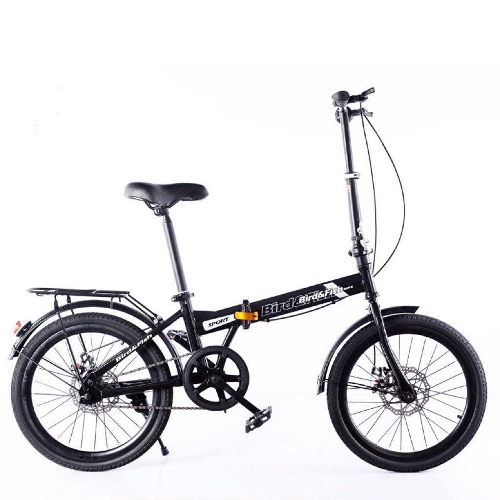 20 Inch Foldable Bicycle Black 7 Shimano Gear, Sports Equipment