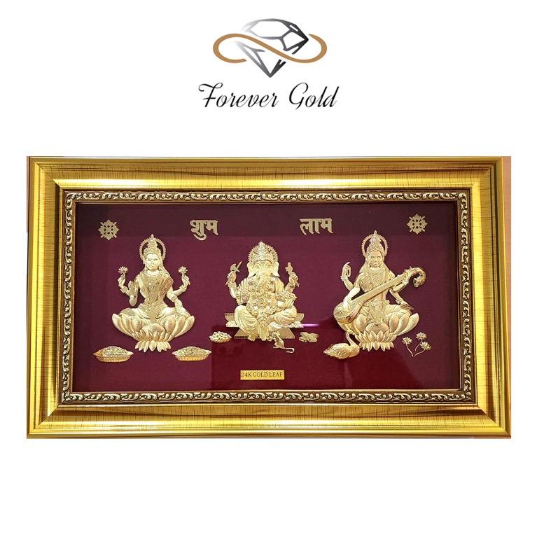 24k Gold Indian God Frame, Furniture & Home Living, Home Decor, Other ...